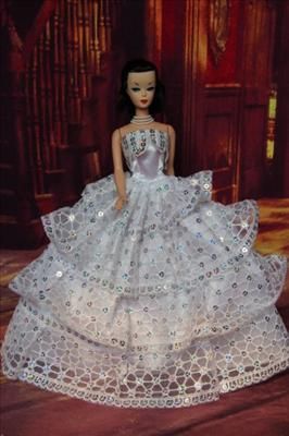 Barbie Dress ,barbie cloth ,gift (veil&glove or hat or fur or shoes)