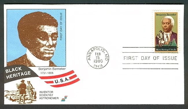 Benjamin Banneker FDC Inventor Spectrum Covers Cachet