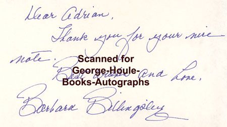 Barbara Billingsley Autograph Note Leave It to Beaver