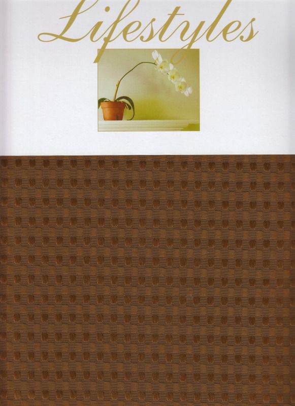 Brown Textured Pattern Bardwil Linens Polyester Fall Fabric Dining 