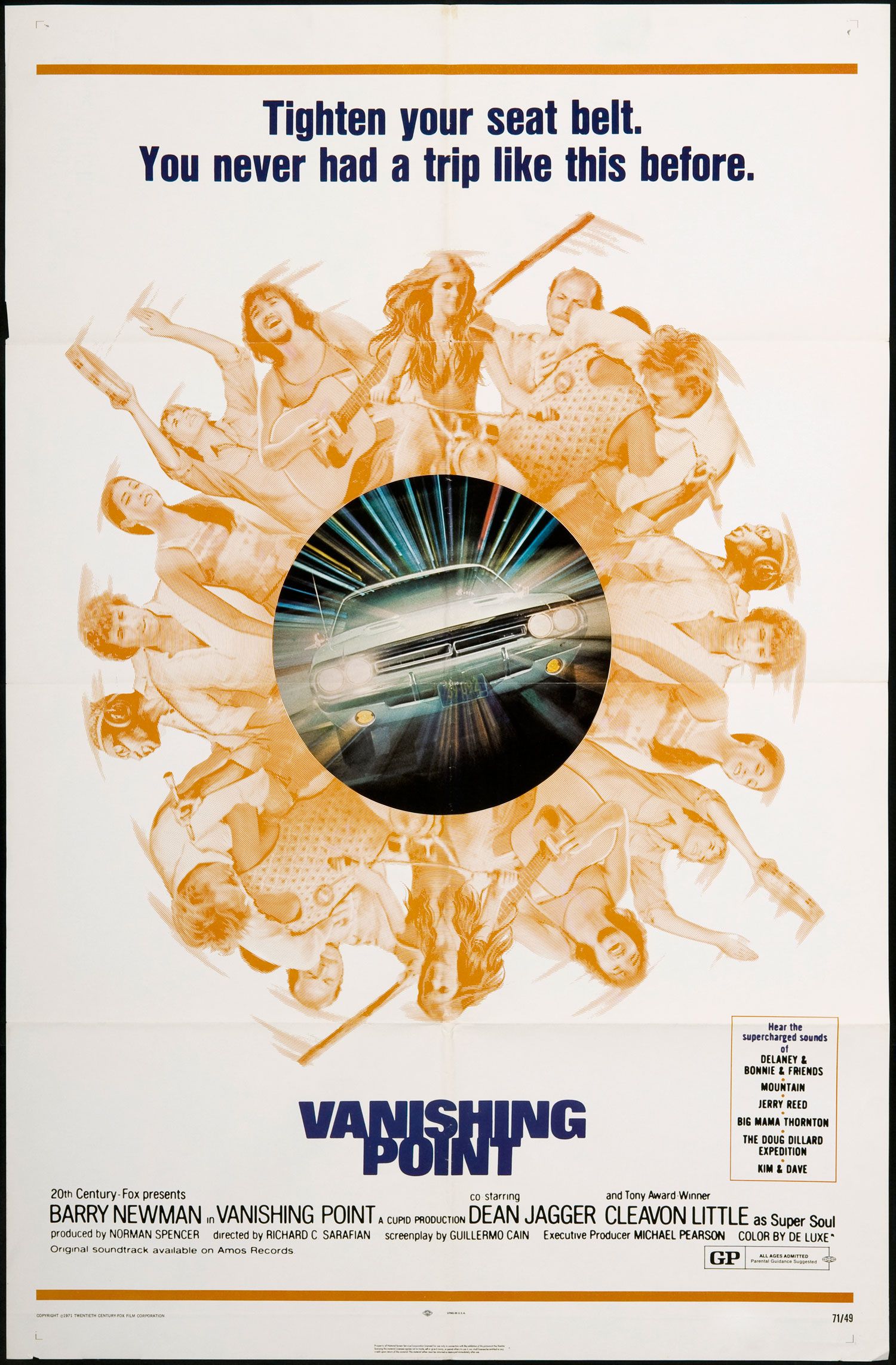 Vanishing Point Original U s One Sheet Movie Poster