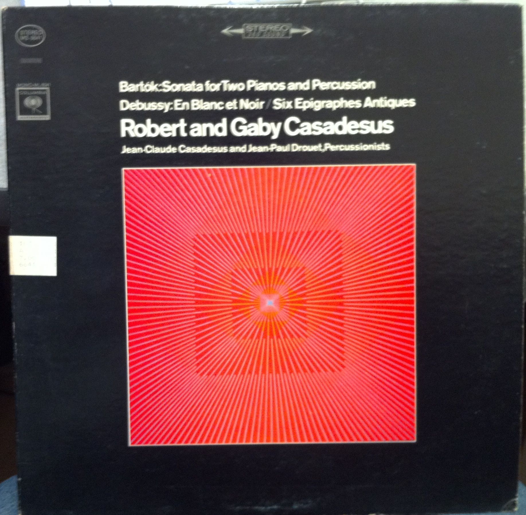 robert gaby casadesus bartok debussy label columbia records format 33 