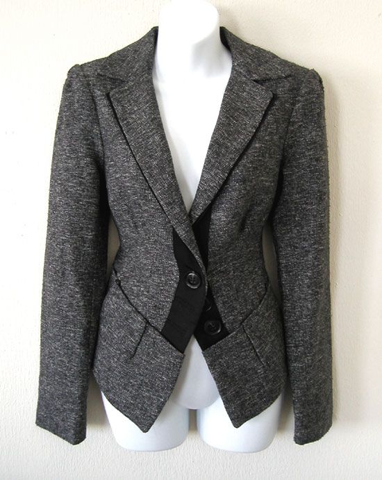 432 Nanette Lepore Baskerville Tweed Jacket 4 6 