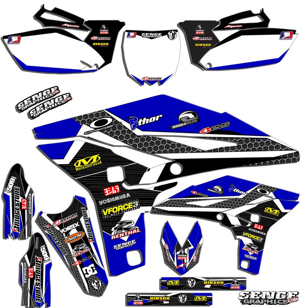 1996 1997 1998 1999 2000 2001 YZ 125 250 GRAPHICS YAMAHA YZ125 YZ250 