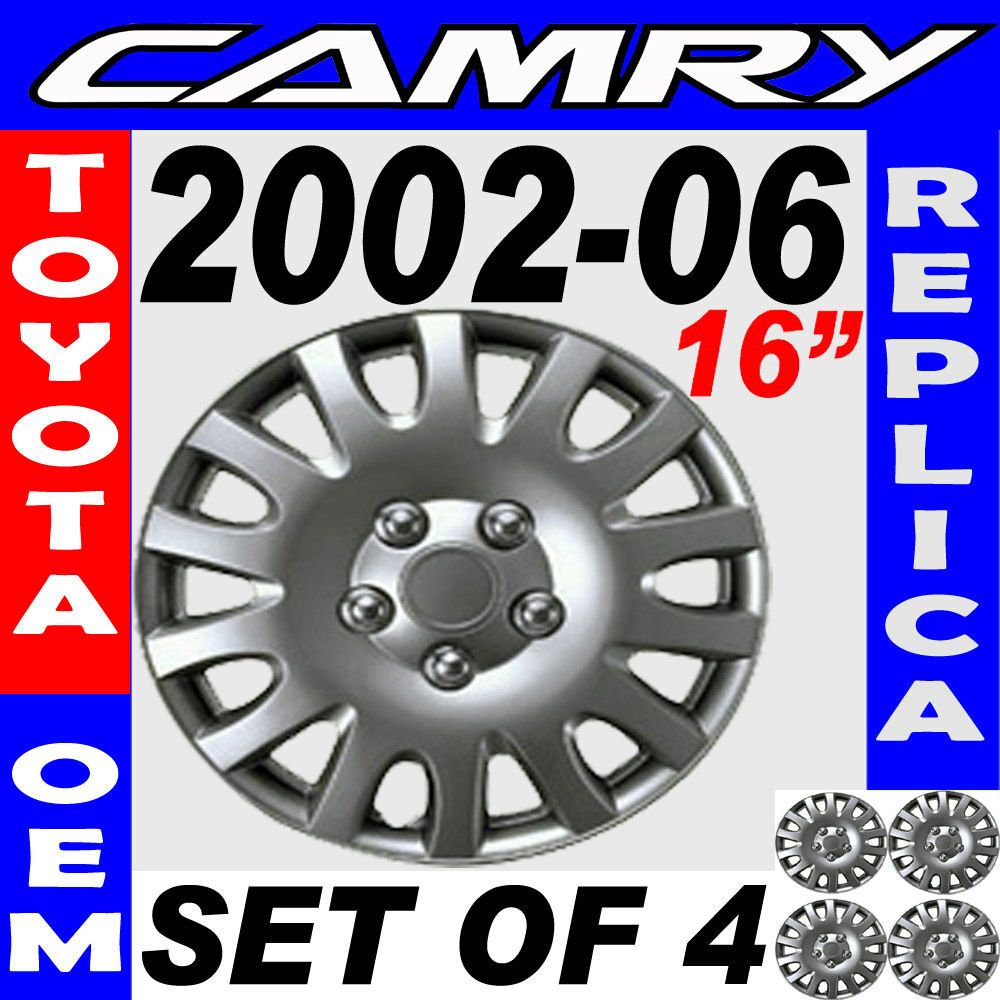   2006 TOYOTA CAMRY 16 Wheel Hub Caps Silver (Fits 2009 Toyota Camry