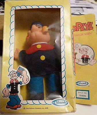 Vintage 1979 Uneeda Popeye the Sailor Man 8 Doll # 70895   NIP