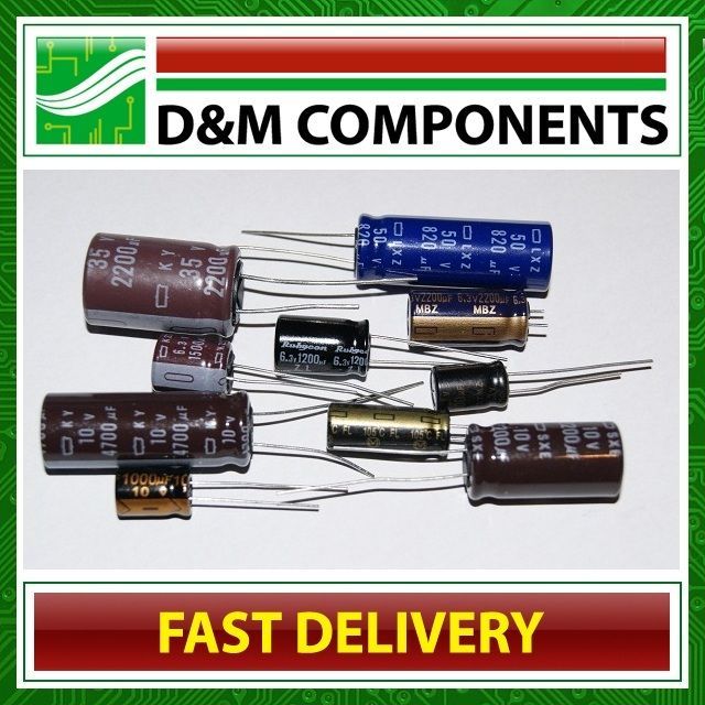 560uF to 4700uF Low ESR Electrolytic Capacitors / Various Value 