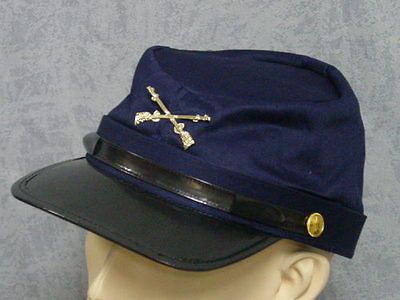 Civil War Union Yankee blue WOOL Kepi Forage cap hat sizes S XLarge 