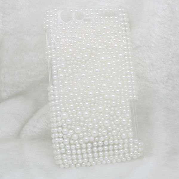 Bling Diamond All Pearl Hard Back Case Cover For Motorola Droid RAZR 