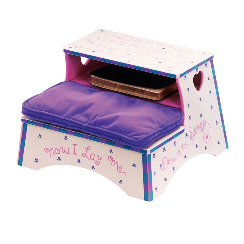 youth pink purple prayer kneeler stool  109