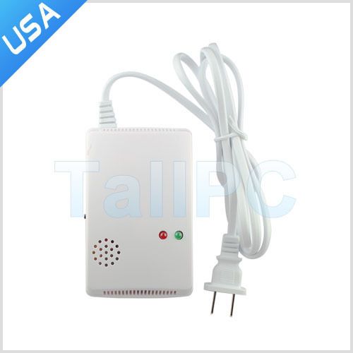 wired lpg lng natural gas leak detector alarm sensor us