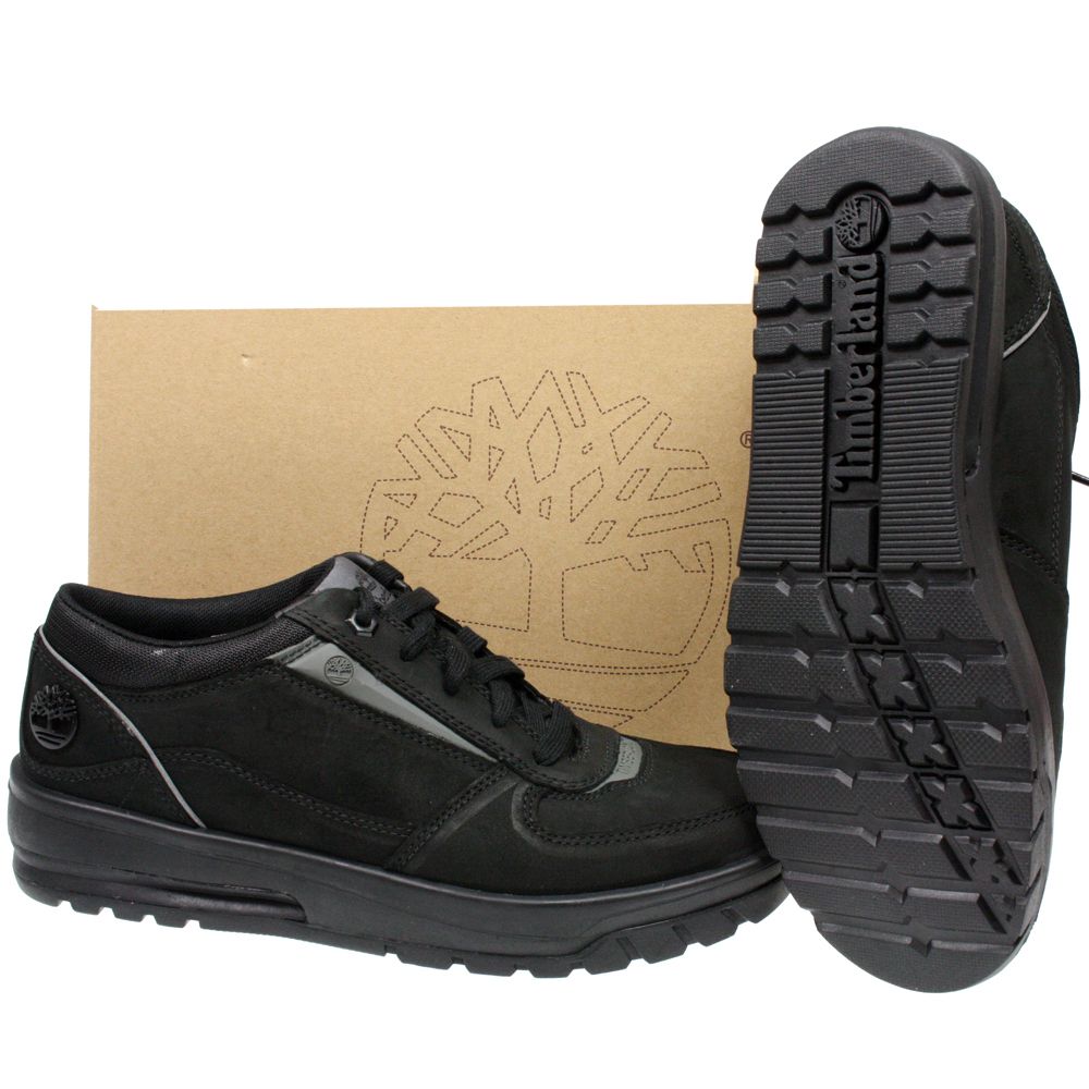 TIMBERLAND MENS MOUNTAIN ATHELETICS TREKER BLACK NUBUCK LEATHER SHOES 