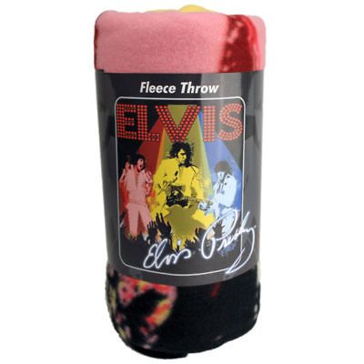 new 50x60 elvis presley remembered fleece blanket throw time left