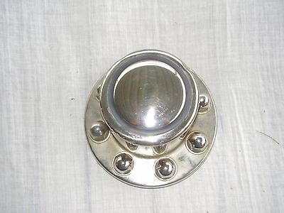 LUG TRAILER Chrome Wheel Dust Cover Center Hubcap travel horse 