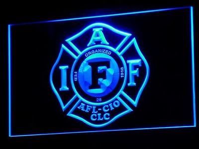 Newly listed b255 b Fire Rescue IAFF FireFighters NR Neon Light Sign