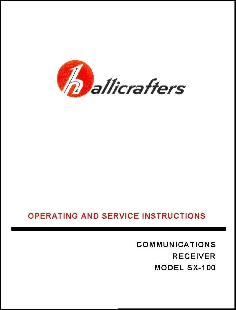 hallicrafters sx 100 receiver owners manual  10