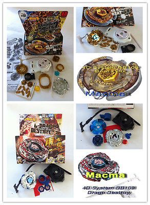 4d Beyblade105 Big Bang Pegasus 108 Drago Destroy 109 Beat Lynx 114 