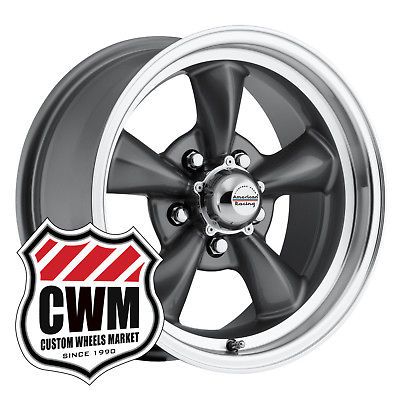 15x7 Gray Wheels Rims 5x4.75 lug pattern for Chevy Corvair 1965