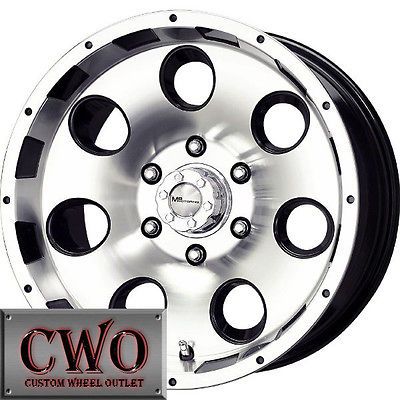 17 Black MB Razor Wheels Rims 6x135 6 Lug Ford F150 Expedition Lincoln 