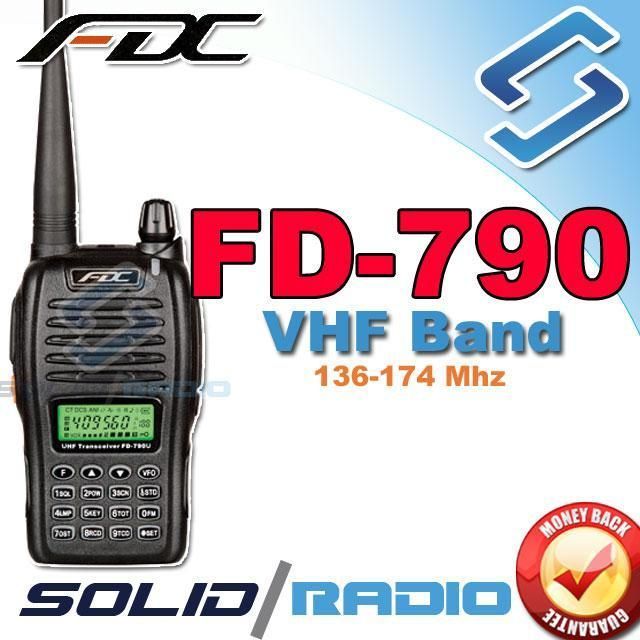 fdc fd 790 vhf 136 174mhz fm radio free ptt