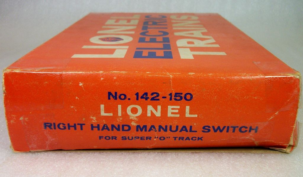 LIONEL POSTWAR 142 150 MANUAL RH SUPER O SWITCH UNUSED OB PACKET 