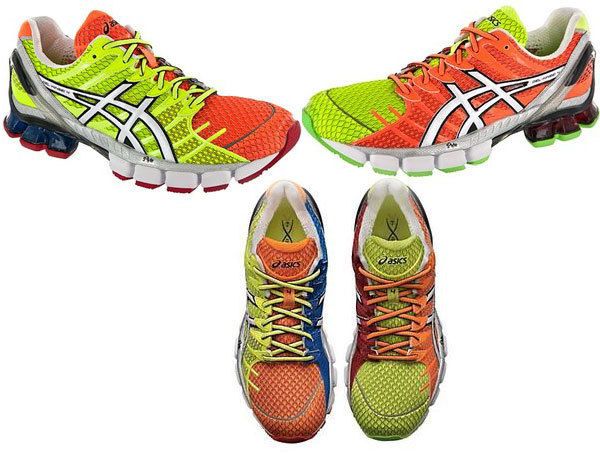 Mens Asics Kinsei 4 Mosaic / White Running Shoes Free Ship to U.S.