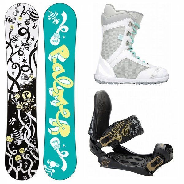 Palmer Jade 153 Womens Snowboard + Technine Suerte Bindings + DC Karma 