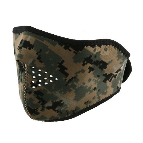 Reversible Military, Hunters Hunting Neoprene Half Face Mask   Digi 