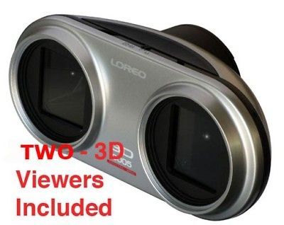 NIKON DIGITAL CAMERA 3D Loreo 9005 STEREO LENS + Viewer   make 3d 