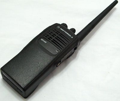 Motorola GP340 Two Way Radio VHF 136 174 Mhz 5W 16 Channels With 