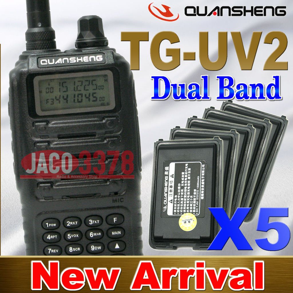 Quansheng TG UV2 Dual Band radio + Free 5pcs x Battery 2 012