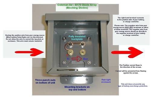 170 amp 12v 600v blocking diode array with enclosure time