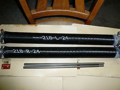 pair 218 x 24 X 2 pair of garage door torsion springs with winding 