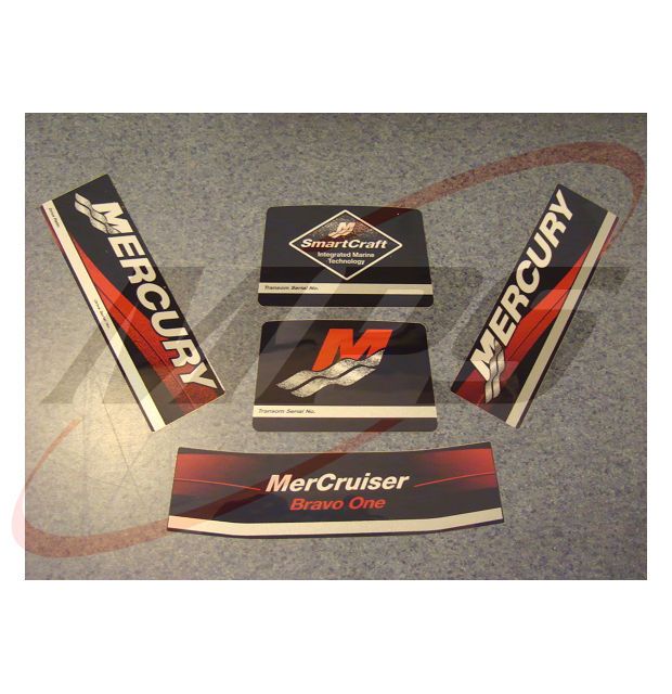 mercruiser bravo 1 one decal sticker set 37 881755a00 one