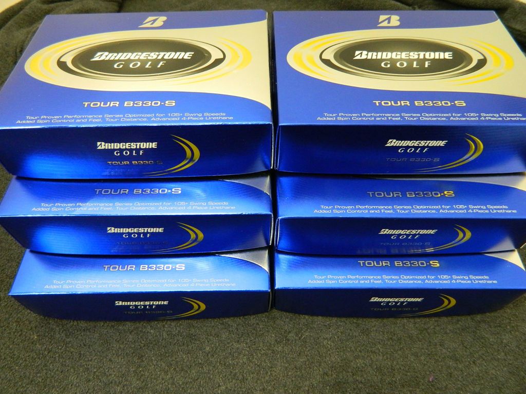 DOZEN BRAND NEW BRIDGESTONE TOUR B330S B 330 S GOLF BALLS 6 DZ