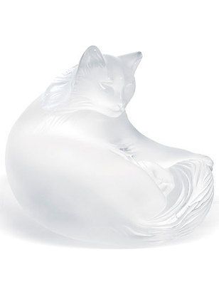 Lalique Crystal (Free Worldwide Shipping) HAPPY CAT Ref 1179500
