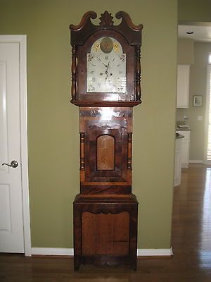 ANTIQUE ENGLISH GRANDFATHER CLOCK 1820  BEAUTIFUL CONDITION