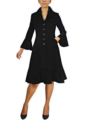 PinUp WW2 Gothic Velvet Rockabilly Vintage Victorian Vamp Fitted Coat