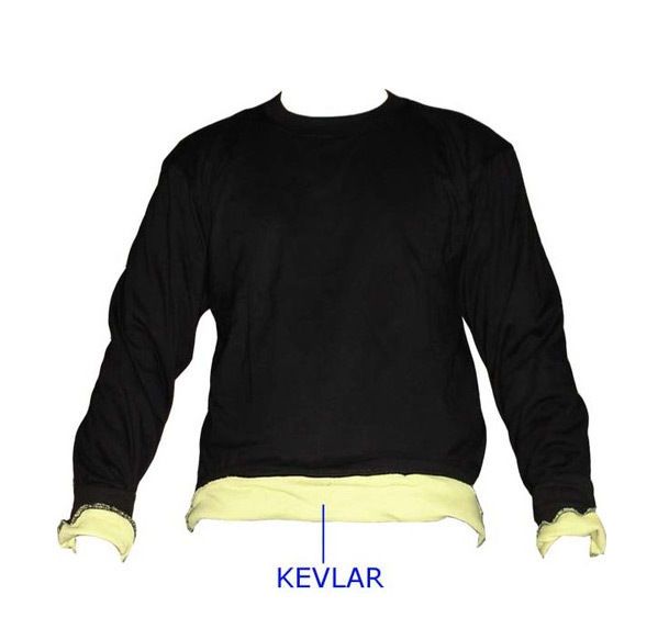 Kevlar Long Sleeved T Shirt Doormen   Anti Slash   Police   Security 