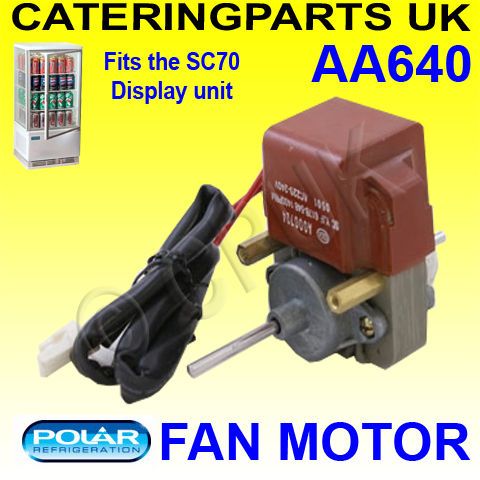 AA640 DUAL SHAFT 220V FAN MOTOR FOR POLAR SC 70 G619 REFRIGERATED 