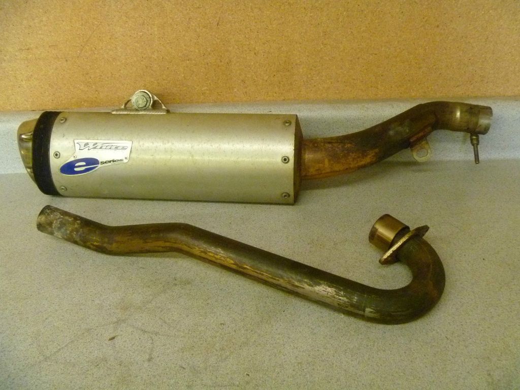 Honda TRX250 TRX250X Fourtrax White Brothers Exhaust Muffler System # 