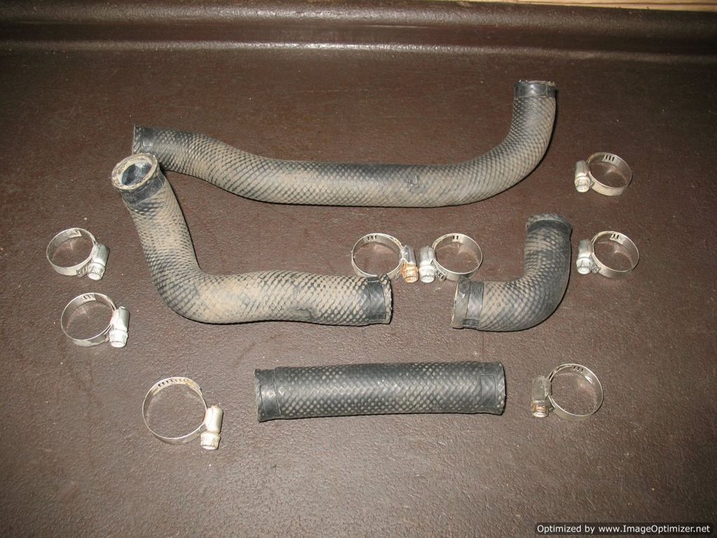 1989 KDX200 RADIATOR HOSE SET HOSES CLAMPS KAWASAKI VIDEO KDX 200 