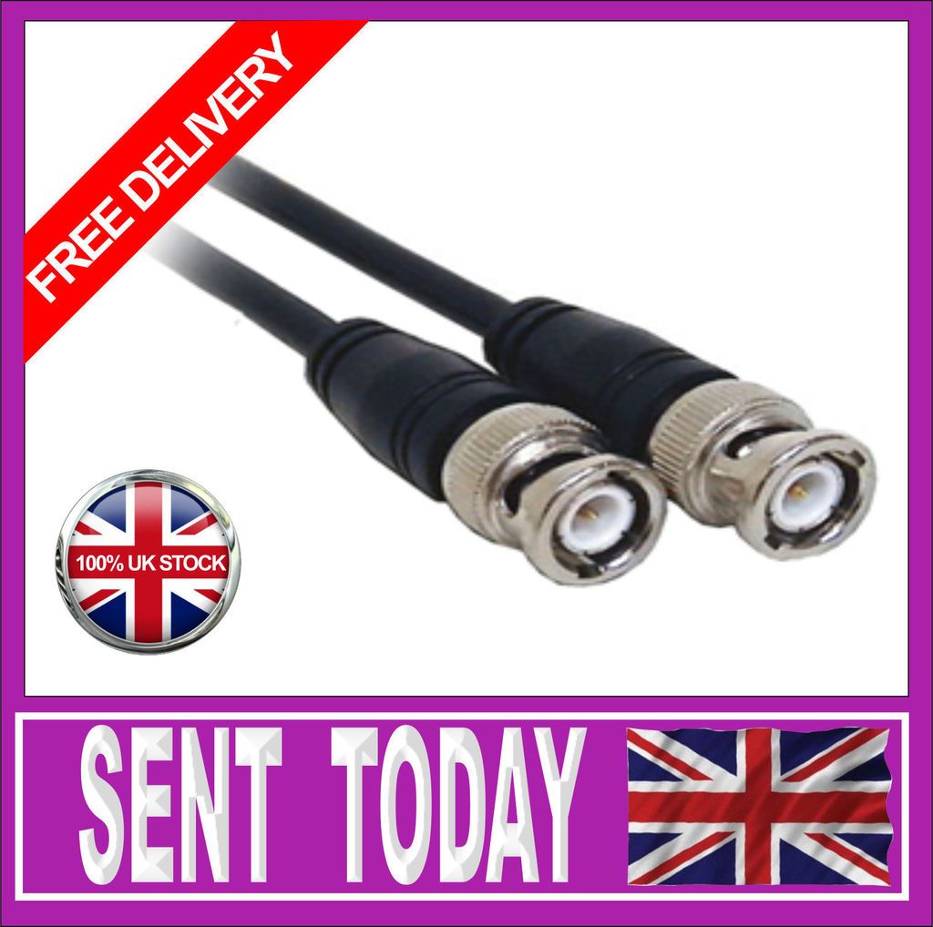 5M BNC CAMERA CCTV VIDEO CO AX LEAD WIRE 75Ω Cable Pure Copper 