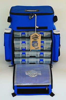 SALE   NEW   FISHING   OPEN WATER TACKLE BACKPACK WITH ROD HOLDERS