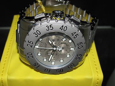 Invicta Mens 1959 Reserve Leviathan Chronograph Grey Dial Stainless 