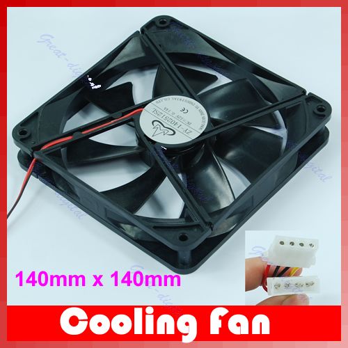 140mm x 140mm 7 Blades PC Turbo Heatsink Cooler Cooling Fan DC 12V 