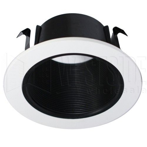 Black with White Baffle Trim Halo 4 Line Voltage Coilex Baffle