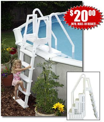 Blue Wave Above Ground Easy Pool Step Ladder Swimming Pool Durable  Up 