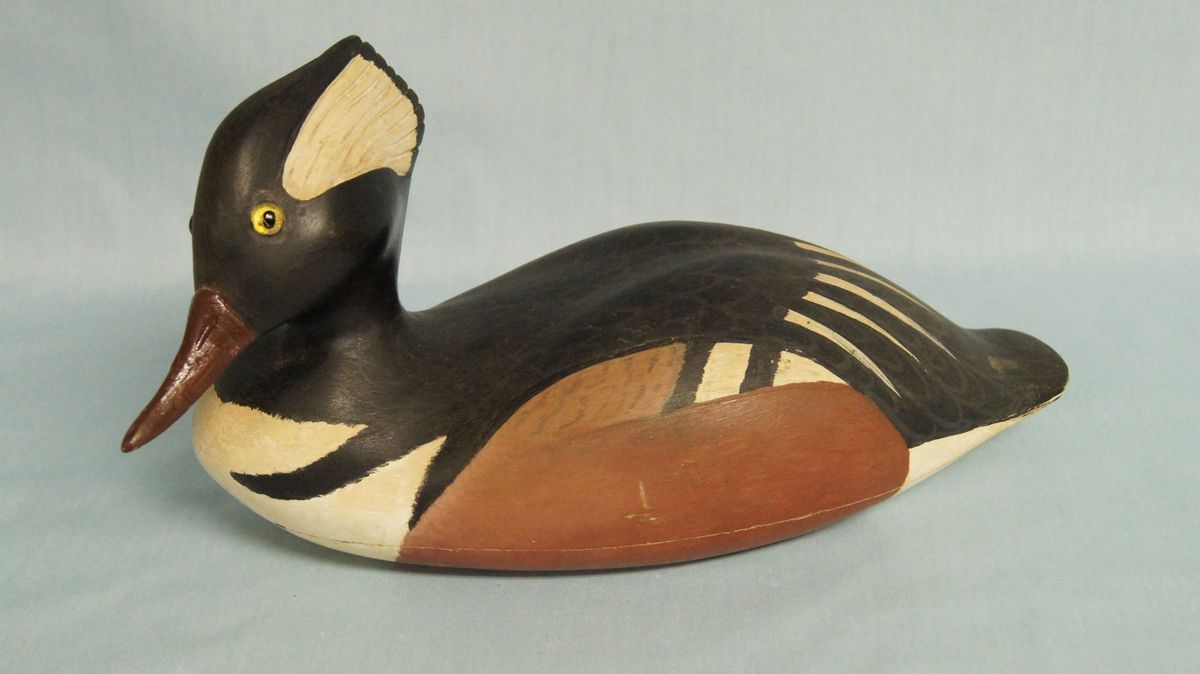   Rhodes decoy Hooded Merganser Absecon, NJ, Exquisite carving & paint