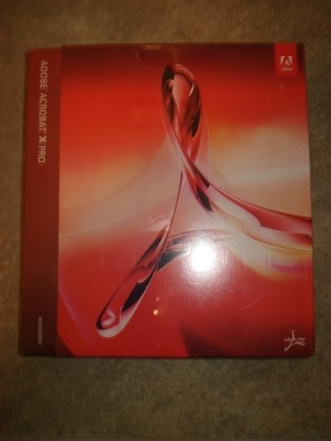 Brand New Sealed Adobe Acrobat X Pro Windows